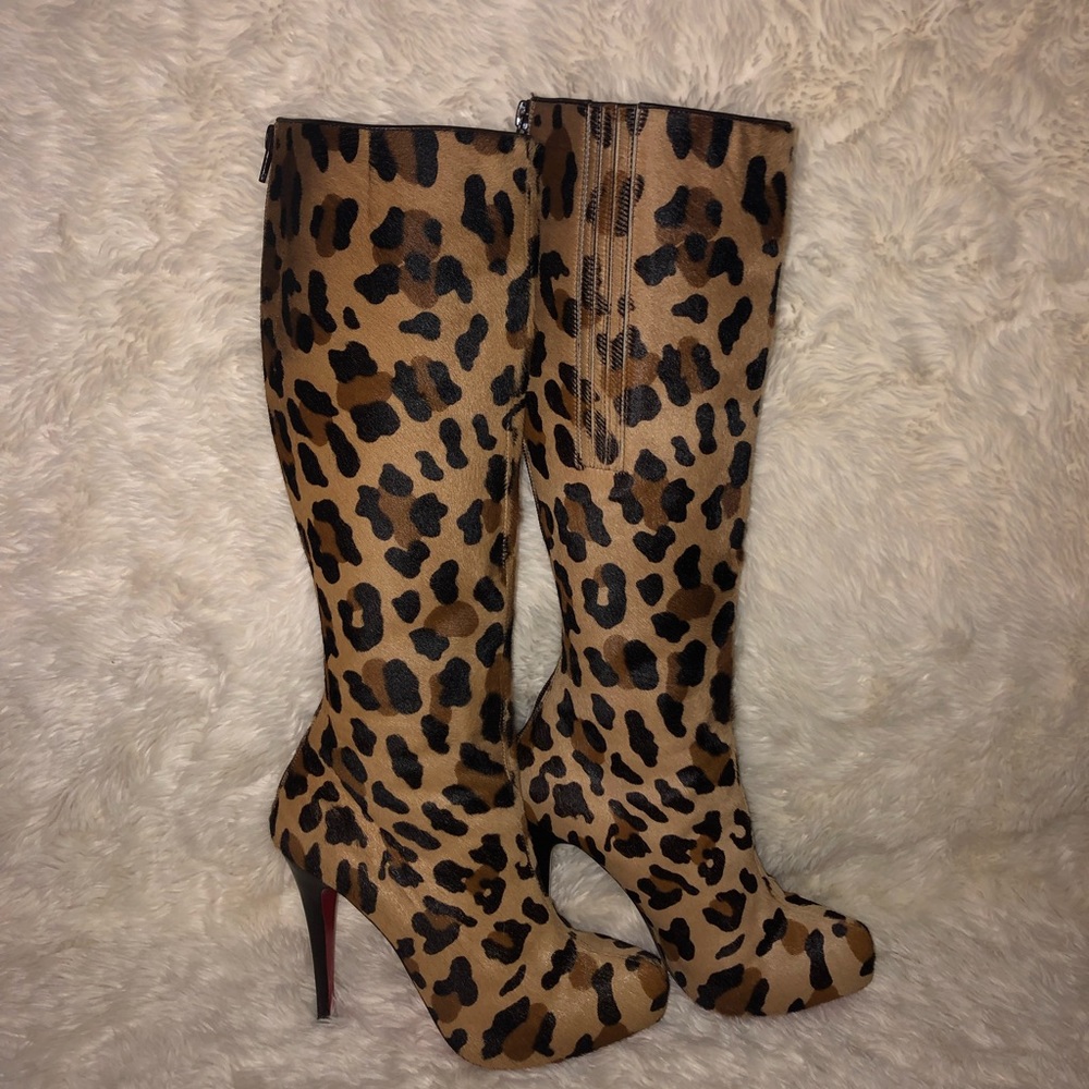 Christian Louboutin Leopard Boots